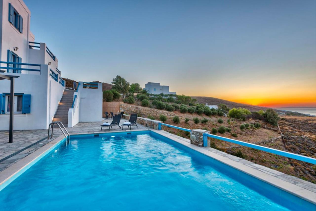Вилла Oceania House With Sea View Posidhonia  Экстерьер фото