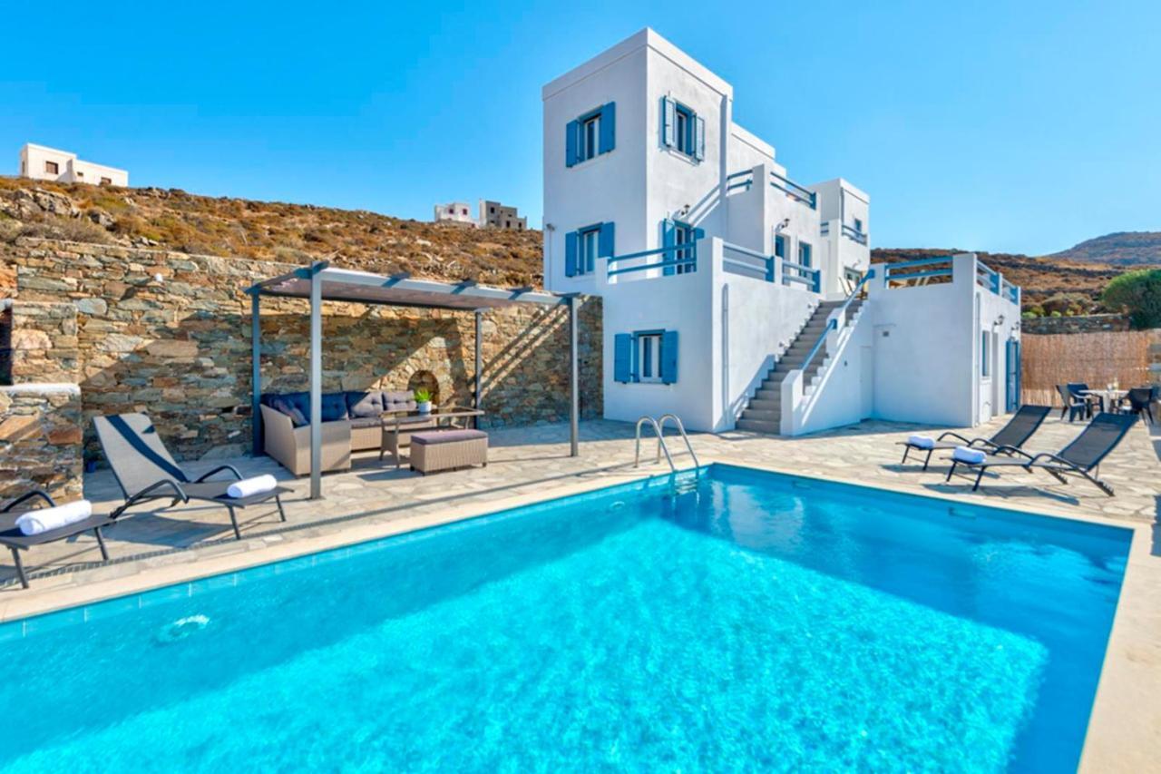 Вилла Oceania House With Sea View Posidhonia  Экстерьер фото