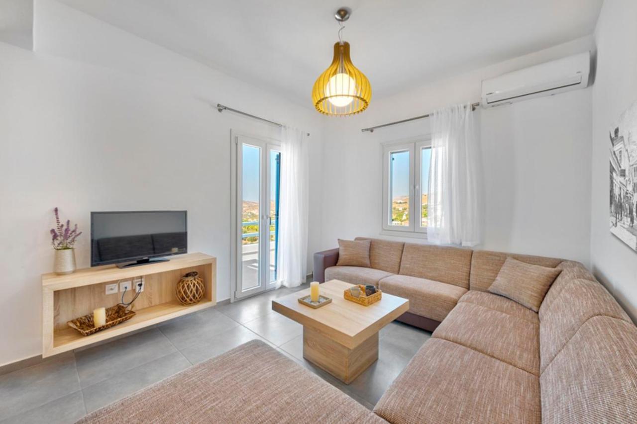 Вилла Oceania House With Sea View Posidhonia  Экстерьер фото
