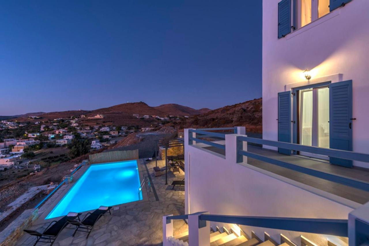 Вилла Oceania House With Sea View Posidhonia  Экстерьер фото