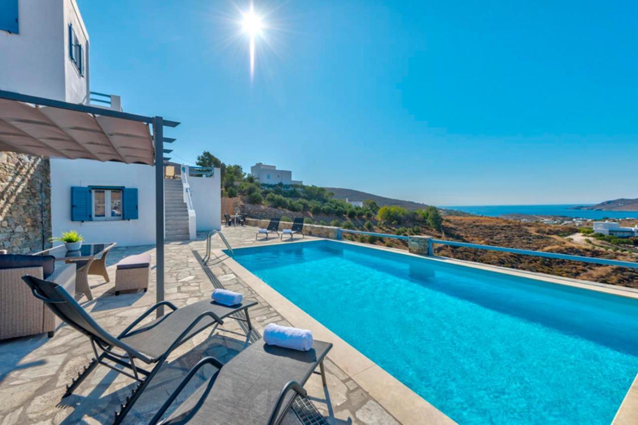 Вилла Oceania House With Sea View Posidhonia  Экстерьер фото